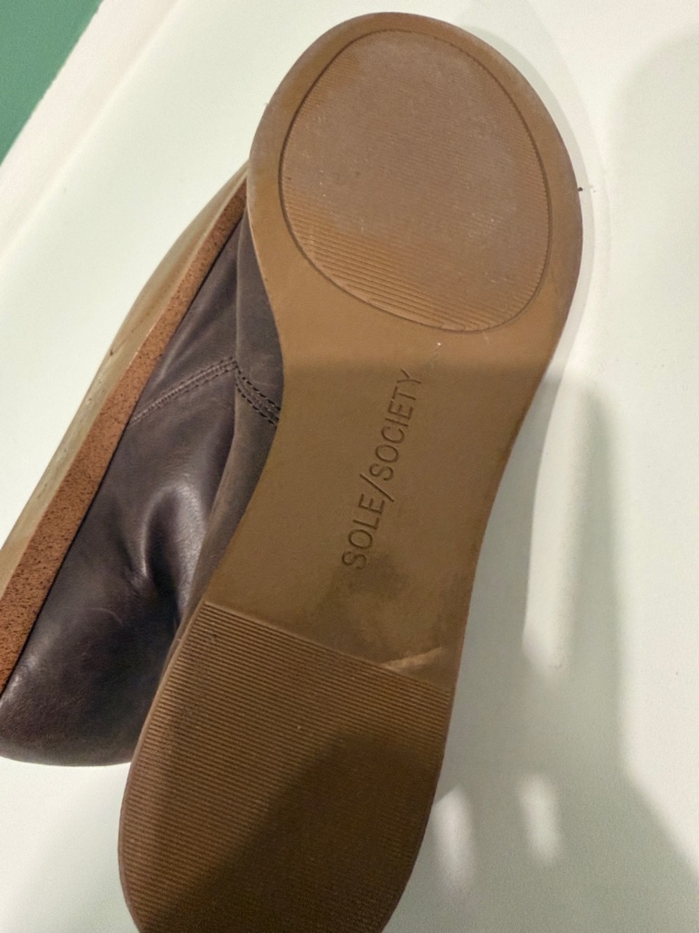 Sole Society Dark Brown Open-Toe Leather Sandals - Picture 3 of 4